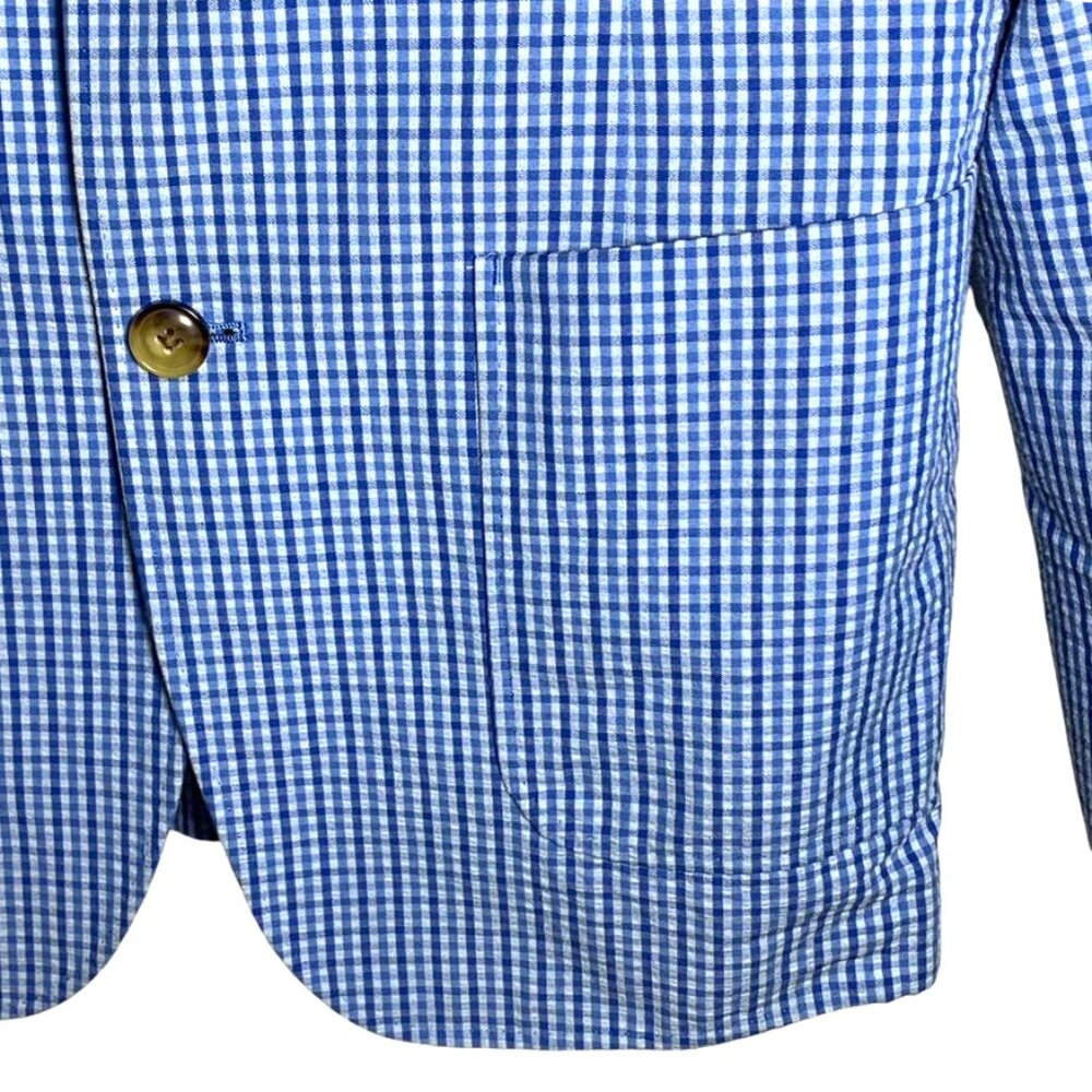 MEN'S VINEYARD VINES Seersucker Blazer - Picture 7 of 8